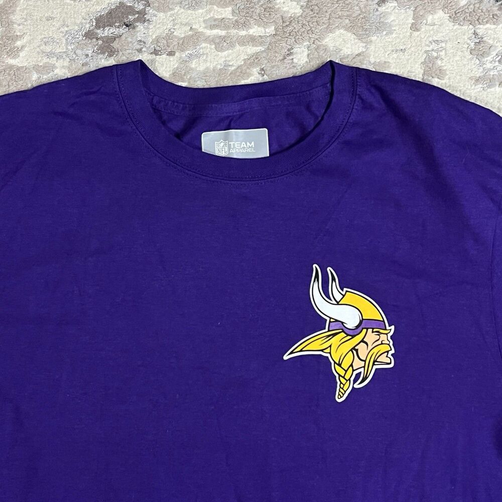 Minnesota Vikings Team Logo NFL Apparel Men’s Long Sleeve Shirt Size L NWT - Picture 4 of 10